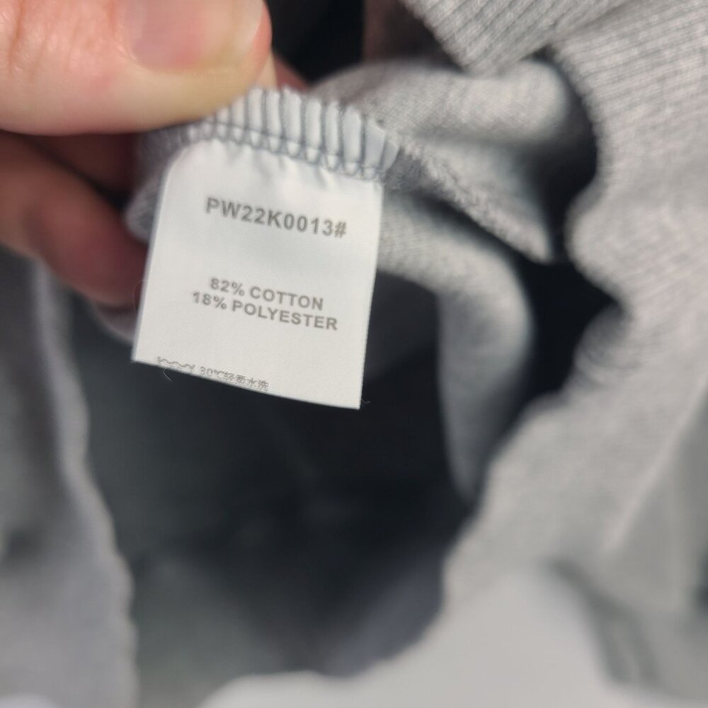 Pre Preworks Gray Half-Zip Pullover Sweatshirt With Embroidered É Logo Size L - Picture 7 of 8